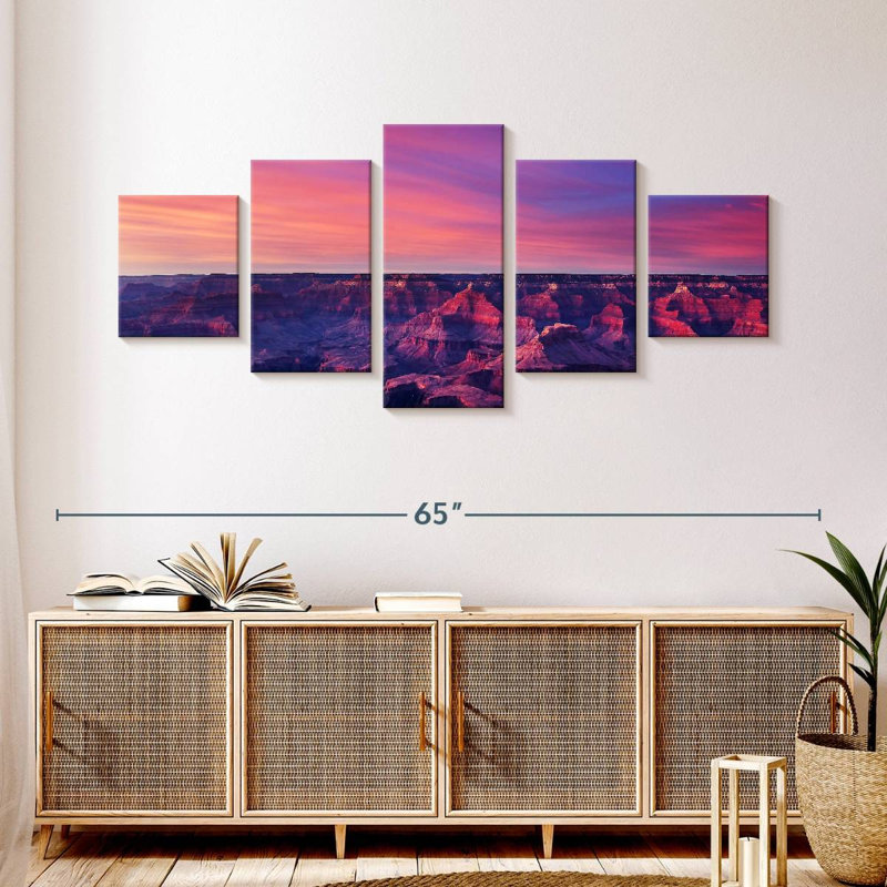 Teintes mauves du Grand Canyon, H 24 po x l 55 po