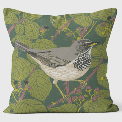 Black-Throated Thrush - Robert Gillmor Cushion