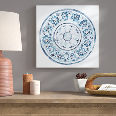 «Porcelain Design I», peinture sur toile tendue