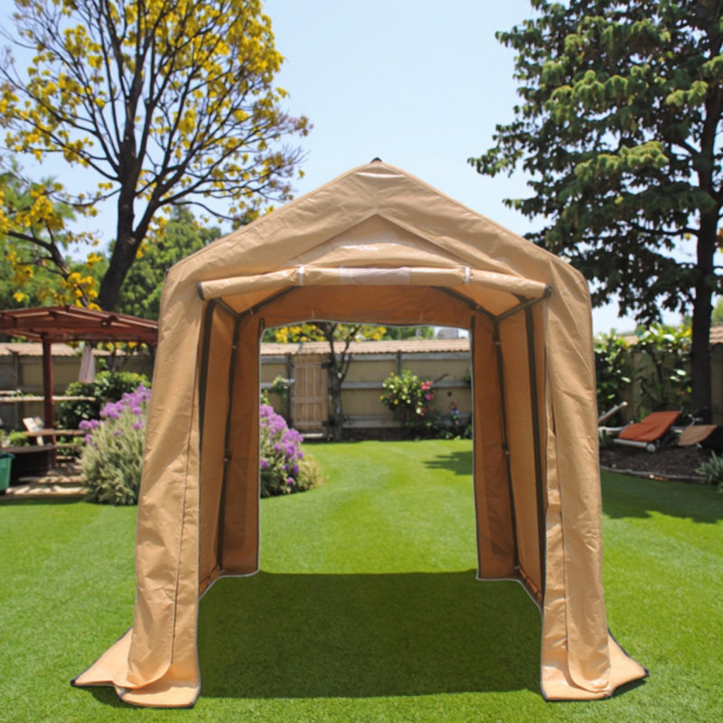 Abri de rangement pour abri de jardin 7x12pi avec 2 portes et évents