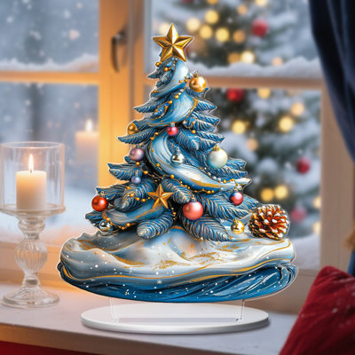 Décoration de fête de Noël en forme de sapin de Noël