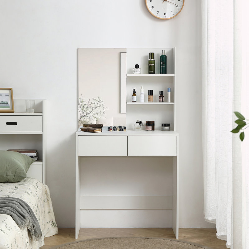 Bureau de coiffeuse avec miroir