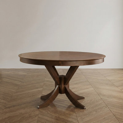 Geles Round Solid Wood Base Dining Table