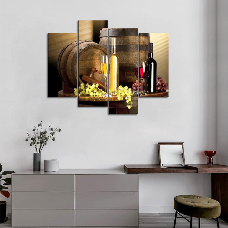 Ensemble de 4 décorations murales pour la cuisine