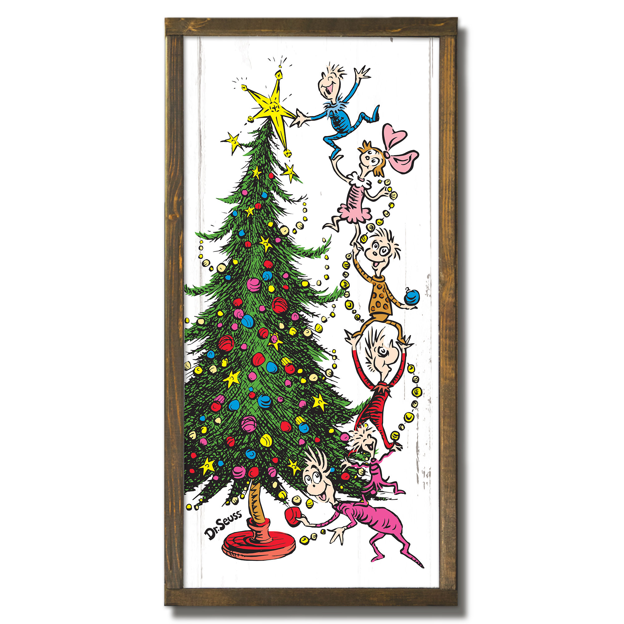 Ophelia & Co. The Grinch Christmas Tree Framed Wood Plaque & Reviews