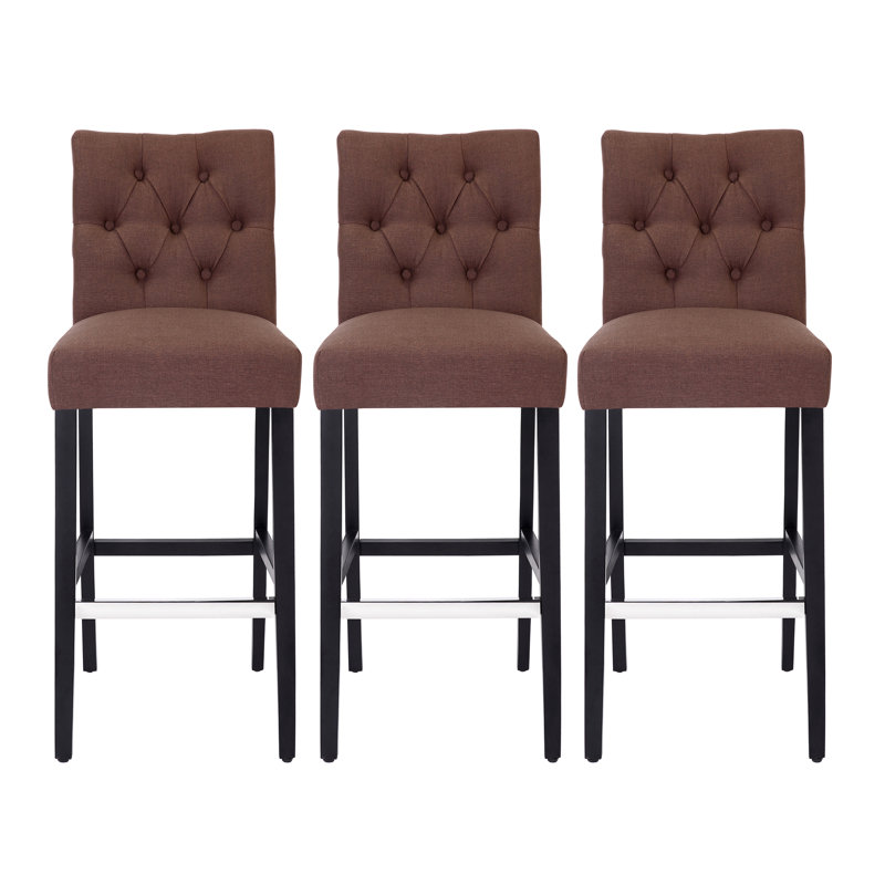 Tabouret de bar 29 po Wren (ensemble de 3), Gris clair