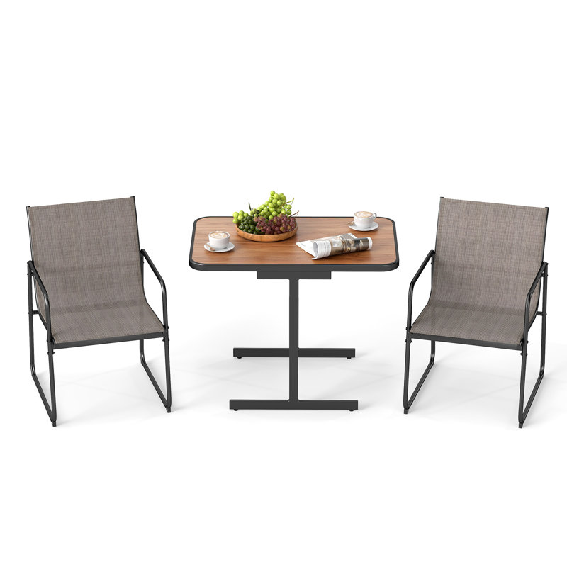 2 - Person Patio Dining Set with Rectangular Table