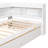 Bed With L-Shaped Bookcases,Drawers