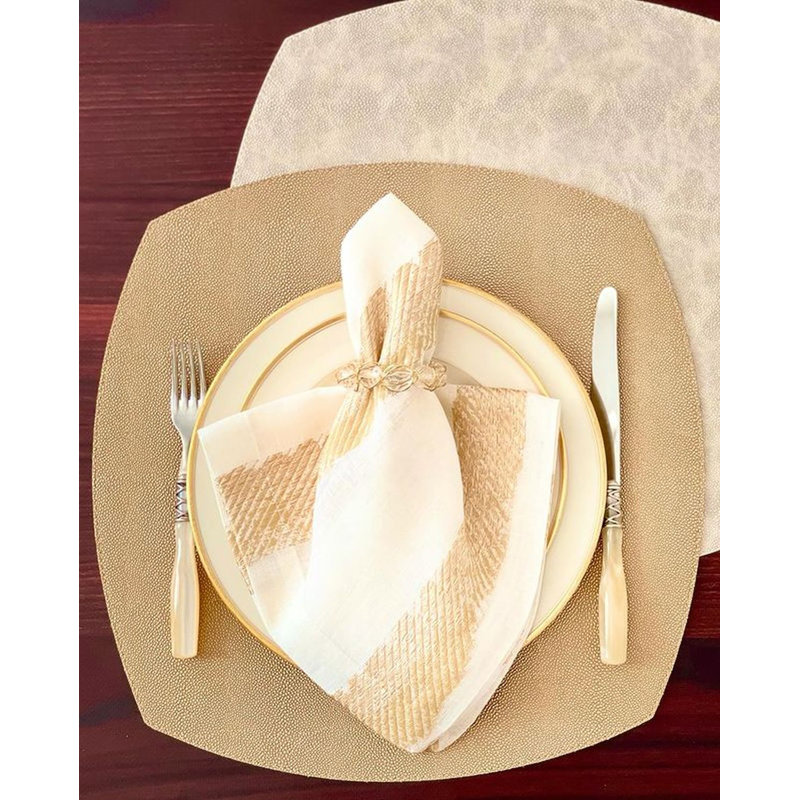 Brushstroke 21" Napkins, Ice Blue