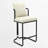 Cindina 26'' Chenille Counter Stools With Backrest & Metal Frame, Modern Upholstered Bar Chairs For Kitchen Island-115464520
