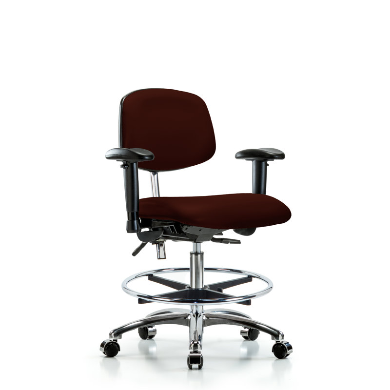 Chaise de travail Anouk, Bourgogne, Roulettes, Non inclus