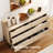 Laverda 6 Drawer Baby Dresser For Bedroom, Double Chest Of Drawers For Kids, Minimalist Reeded Design, Modern Wooden Closet Storage Organizer For Nursery, Living Room, Hallway-1945435757