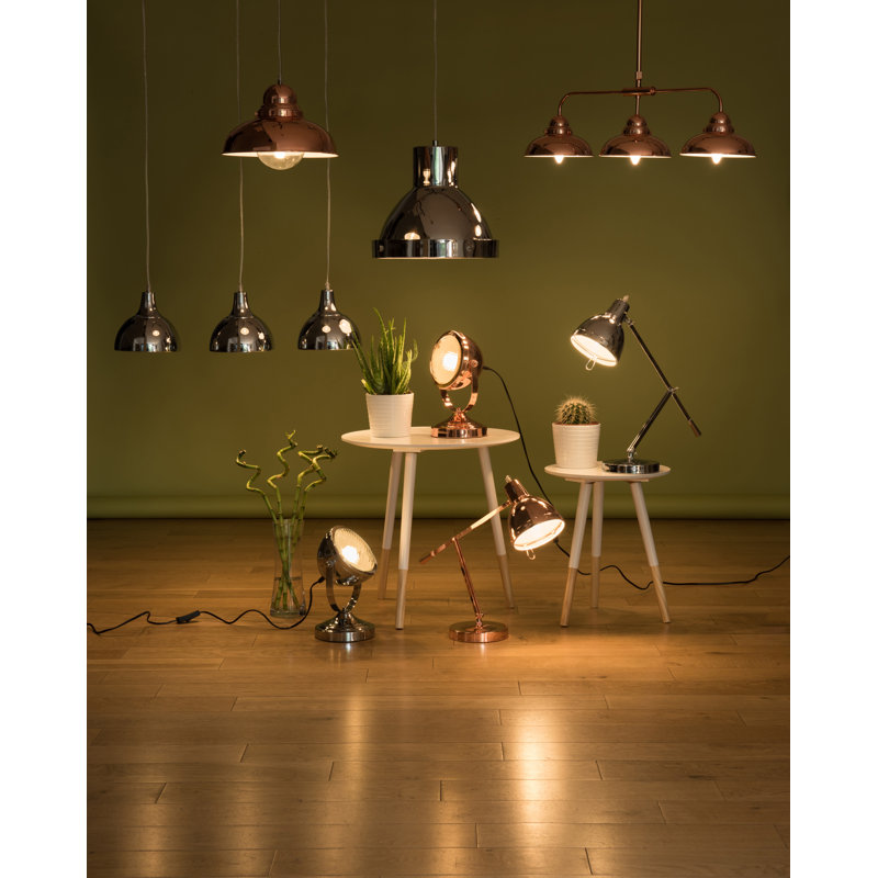 Caffrey 3 - Light Kitchen Island Pendant, Chrome