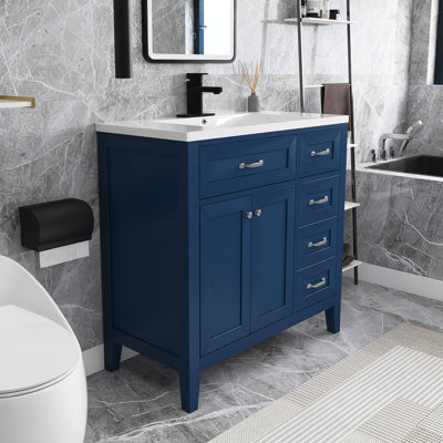 36” Freestanding Single Bathroom Vanity with Top