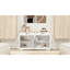 Buffet blanc de 56,46 po avec 2 tiroirs et 4 portes. Polyvalent pour la maison. Buffet grand format stable et sécuritaire, pour différentes pièces. Fabriqué. Installation simple