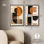 Divided Circles Duet Canvas Print Boho Gold Wall Decor Set by Art Remedy, Black Frame, 10 x 15-282796134-282796129