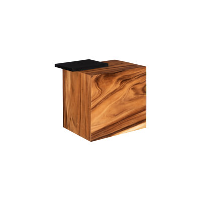 Plateau Side Table with Shelf