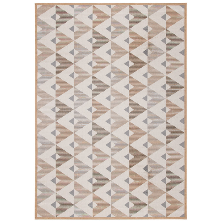 Toney Geometric Viscose Area Rug