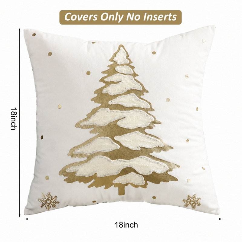 Housses de coussin 18 x 18 pouces, Doré