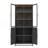 Set 2 Nesting Coffee Tables with Circular Marble Pattern, Durable and Versatile for Modern Living Spaces-1644677959