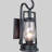 Croll 1-Light Indoor or Outdoor Antique Bronze Aluminum Wall Mount Sconce with Twisted Clear Glass
