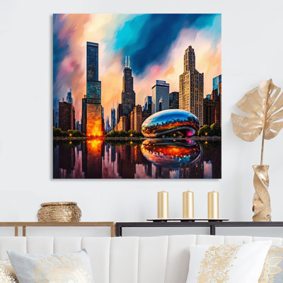 Chicago City Architecture II - impression sur toile