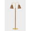 Ruthin Floor Lamp in Aged Brass