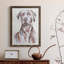 «Sitting Dog I», peinture sur toile encadrée-261148103-261148096