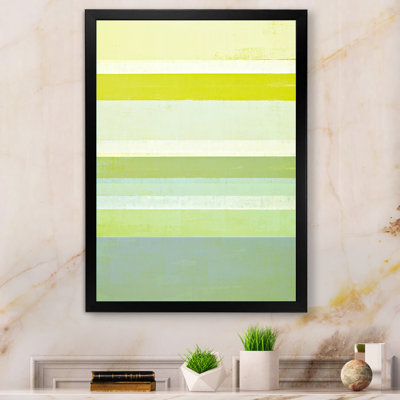 Grey And Yeollow Abstract Merging - Modern & Contemporary Canvas Art Print