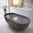 Oval Solid Surface Bathtub, Freestanding Soaking Bathtub-111988031
