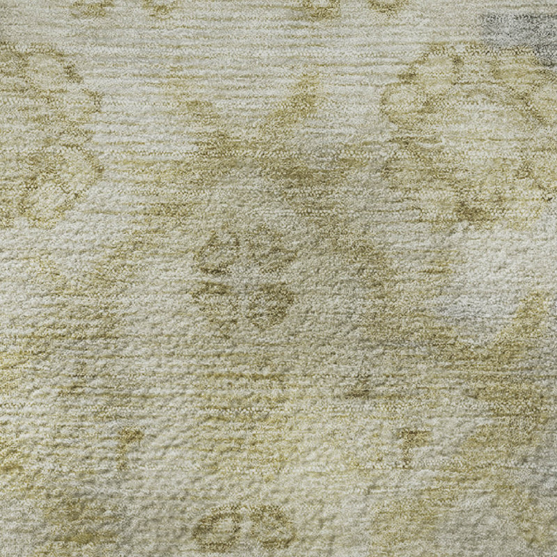 Premium Machine Washable Mayfield Border Rug, Round 8'
