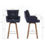 Tabourets de bar à double couche rembourrés de velours 27,95 po Zareon-1244625744