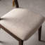 Ensemble de table de salle à manger ovale en bois massif 7 pièces avec chaises rembourrées Rozella