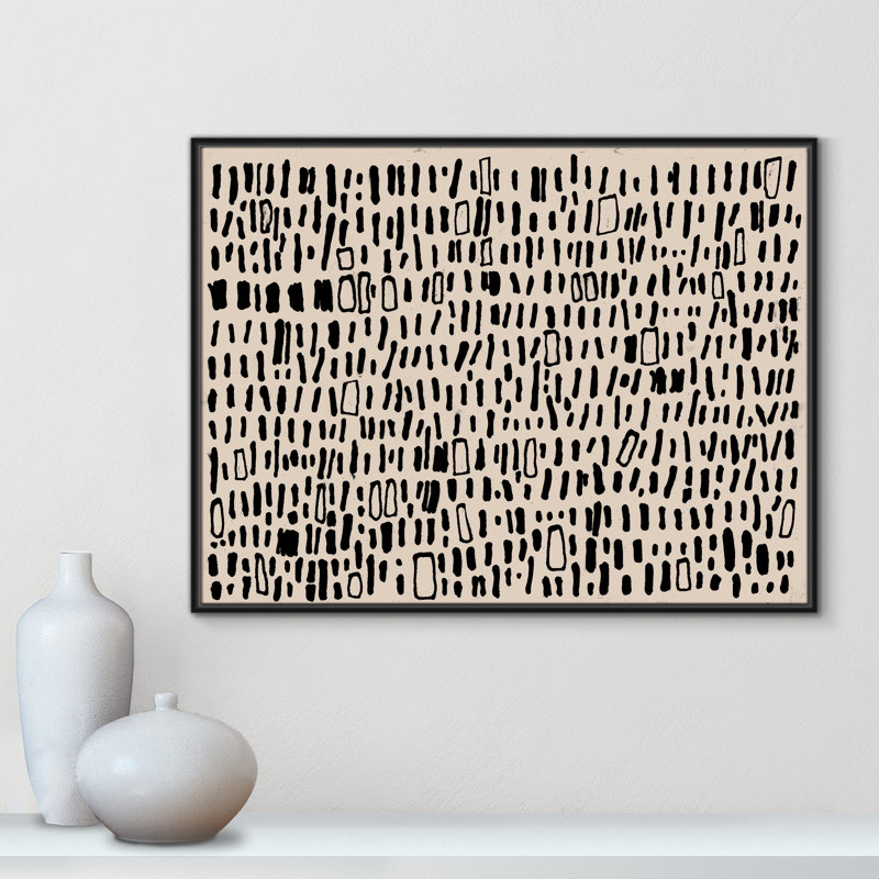 Timber - reproduction de cadre flottant sur toile, H 31,5 po x l 41,5 po, Noir