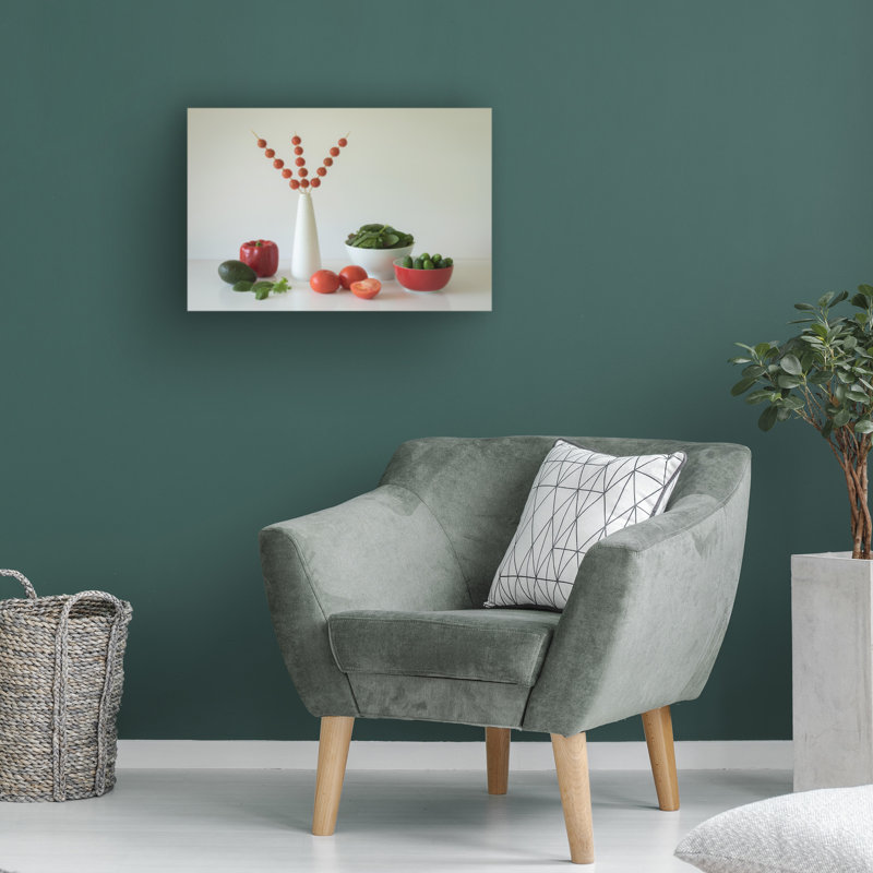 Jacqueline Hammer  Salad Time Canvas Art, 12" H x 19" W