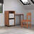 Daniele 122Cm W Elongated Writing Desk and Chair Set