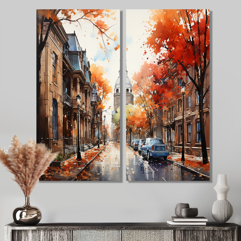 Old Street Boston Views - Cityscapes Boston, impressions sur toile, 32" H x 32" W, Wrapped Canvas, Does Not Apply