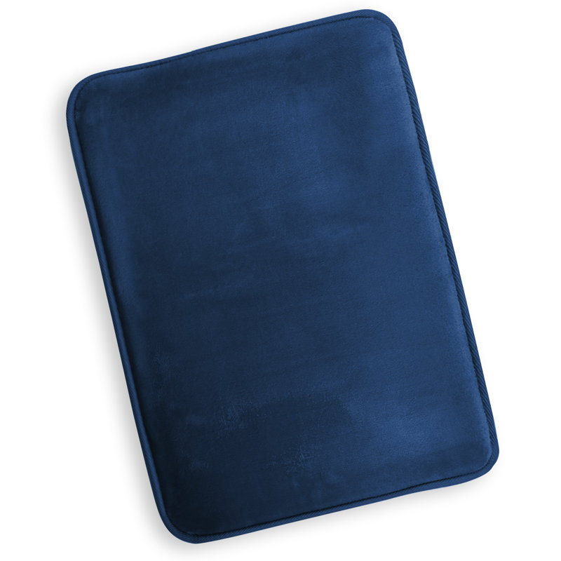 Ultra Soft and Absorbent Memory Foam Bath Rug Set with Non-Slip Backing, Royal Blue, Small: 24" L x 17" W