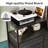 Ojaswi 8-Drawer Black Dresser With Open Media Shelves, Tall Dresser With Wooden, Storage Tower With Sturdy Frame, Chest of Drawer For Closet, Hallway-1768525080