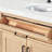 Thornaby Solid Wood Single Bathroom Vanity with 1.5'' Carrara Quartz Top-1680198778-1700356174