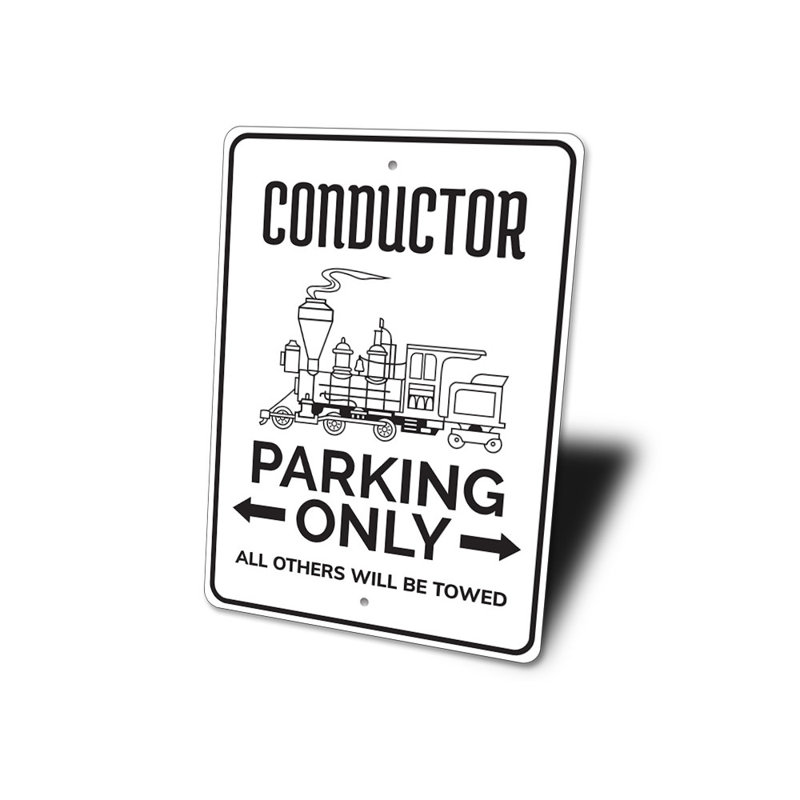 Enseigne de conducteur en aluminium, H 12 po x l 18 po x P 0,06 po
