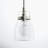 Shameka Steel and Glass 1-Light Single Bell Pendant with Adjustable Hanging Height-2141688054