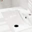 Lavabo encastré en céramique de 24 po pour armoires de salle de bain, finition blanche, look contemporain, largeur 18,1 po, style 30 lb, largeur, multiples contrôles de qualité