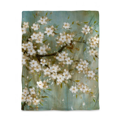 White Cherry Blossom Duvet Cover | Trees Floral Home Decor
