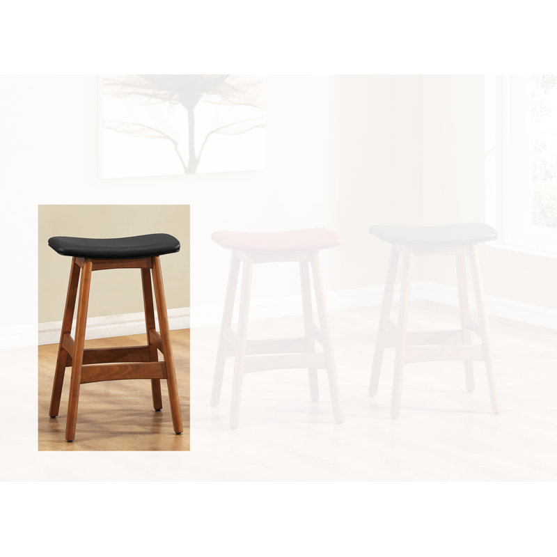 Tabouret à hauteur de comptoir Doranna (ensemble de 2), Noir mat