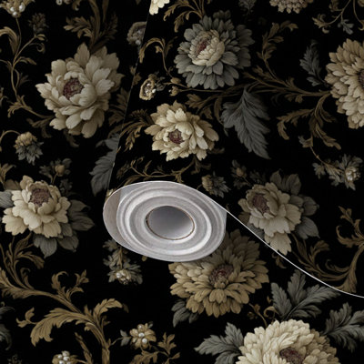 Peel and Stick Wallpaper Contact Paper Vintage Inspired Botanical Self Adhesive and Removable 24in x 118in(60x300cm)