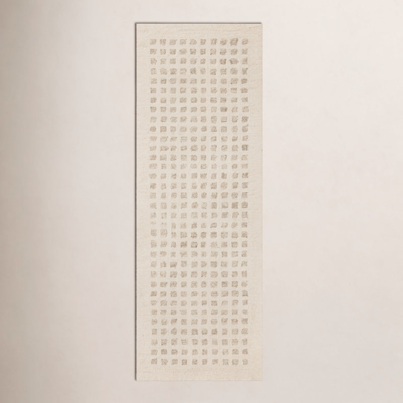 Chris Loves Julia x Loloi Polly Handmade Ivory/Natural Rug, Runner 2'6" x 7'6"