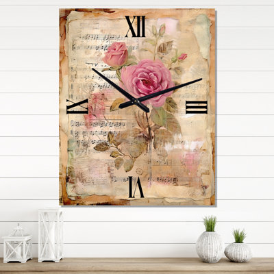 Horloge murale surdimensionnée rustique