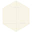 Carreau de porcelaine 9 po x 10 po Textile Hex-1228153497