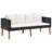 Dayamin 4 Piece Lounge Chair with Cushions-2018368633-2018368632